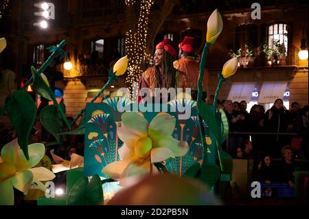 Parade Der Drei Könige, Palma, Mallorca, Spanien Stockfoto