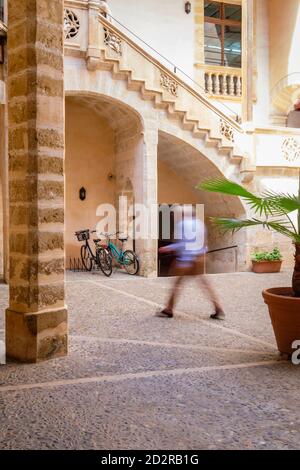 CAL Comte de la Cova, gotico, siglo XIV, escuela Superior de turismo, Palma, Mallorca, balearen, Spanien Stockfoto