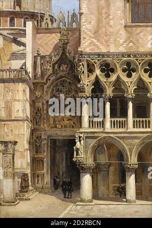 Brandeis Antonietta - Porta della Carta Dogenpalast Venedig 1 - Tschechische Republik und Slowakei Schule - 19. Jahrhundert Stockfoto