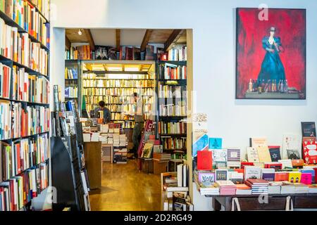 La Biblioteca de Babel, Carrer Arabí, Palma, Mallorca, balearen, Spanien Stockfoto