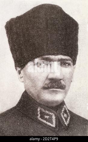 Mustafa Kemal Atatürk im Jahr 1922. Stockfoto