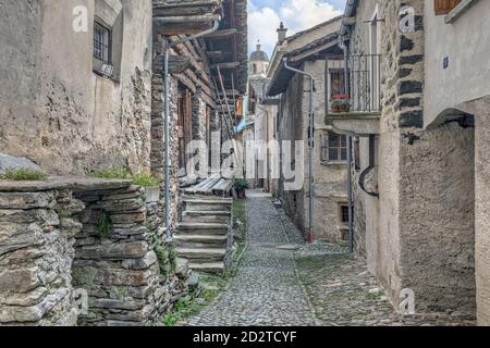 Soglio, Majola, Graubünden, Schweiz, Europa Stockfoto