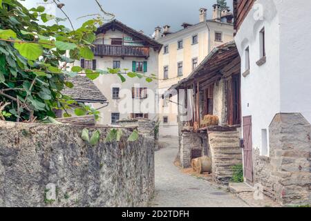 Soglio, Majola, Graubünden, Schweiz, Europa Stockfoto