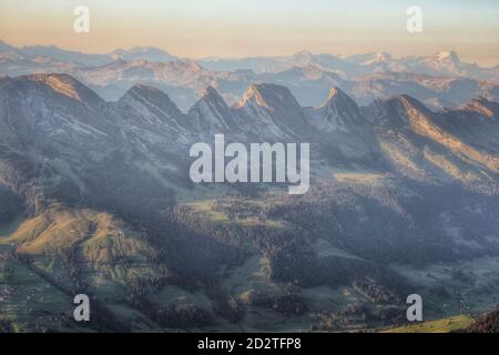 Seven Churfirsten, St. Gallen, Schweiz, Europa Stockfoto