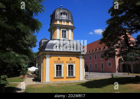 Garten Pavillon im Park Juliusspital, Würzburg, Würzburg, Unterfranken, Bayern, Deutschland Stockfoto