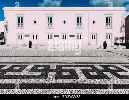 Im Innenhof des Palastes der Zitadelle Cascais in Cascais, Portugal Stockfoto