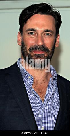 Jon Hamm wirbt für seinen Film Ã“Friends with Kids' mit einer Frage- und Antwortensitzung und einer Vorführung bei BAFTA in Piccadilly, London. Stockfoto