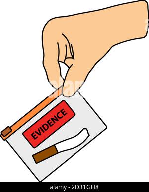 Symbol Für Handhaltebeweise. Bearbeitbare Kontur Mit Farbfülldesign. Vektorgrafik. Stock Vektor