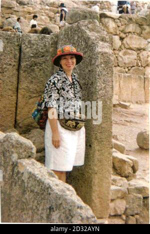 Undated Collect Bild der Kostümbildnerin Elizabeth Sherlock. Jackie Moorhouse, wurde für drei Jahre im Old Bailey eingesperrt, nachdem er für schuldig befunden wurde, eine Handtasche gestohlen zu haben. *. ... Ihr Geliebter Mark Wooley wurde wegen des Mordes an Frau Sherlock lebenslang eingesperrt, nachdem er sie überfahren hatte, als sie versuchte, ihre Tasche zu holen. Stockfoto