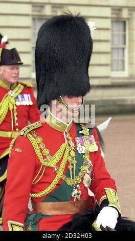 Der Prinz von Wales, der die Uniform der Welsh Guards trägt, reitet zu Pferd, während er die britische Königin Elizabeth II. Begleitet, während sie im Gold State Bus vom Buckingham Palace zur St. Paul's Cathedral fährt, um dort Thanksgiving zu feiern, um ihr goldenes Jubiläum zu feiern. * der Wagen wurde 1762 für König Georg III. Gebaut und wurde nur zweimal von der Königin benutzt - für ihre Krönung und ihr Silbernes Jubiläum. Später, nach dem Mittagessen in Guildhall in der City of London, wird sie eine Parade und Karneval entlang der Mall beobachten. Am Montagabend versammelten sich mehr als eine Million Menschen im Zentrum von Lo Stockfoto