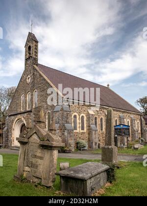 St Mary's Church, The Square, Fishguard, Pembrokeshire, Wales, Großbritannien Stockfoto