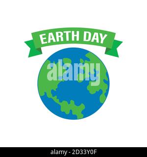 Happy Earth Day Banner. Illustration des Happy Earth Day-Banners zur Feier der Umweltsicherheit Stock Vektor