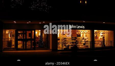 Kaufhaus John Lewis in Norwich. Das Geschäft plünderte seine Weihnachtsklausel, Phillp Mead, am Samstag nach einer Reihe mit Store-Managern. Stockfoto