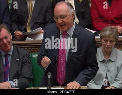 Michael Howard, Vorsitzender der Konservativen Partei. Stockfoto