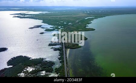 Kuhurlui & Jalpuh Seen Orlovka, Ukraine, Osteuropa. März 2019. KUHURLUI & YALPUH LAKES, IZMAIL RAION, ODESSA OBLAST, UKRAINE - SEPTEMBER 03, 2020: Luftaufnahme auf Kuhurlui & Yalpuh Lakes Credit: Andrey Nekrasov/ZUMA Wire/Alamy Live News Stockfoto