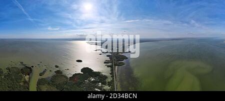 Kuhurlui & Jalpuh Seen Orlovka, Ukraine, Osteuropa. März 2019. KUHURLUI & YALPUH LAKES, IZMAIL RAION, ODESSA OBLAST, UKRAINE - SEPTEMBER 03, 2020: Luftaufnahme auf Kuhurlui & Yalpuh Lakes Credit: Andrey Nekrasov/ZUMA Wire/Alamy Live News Stockfoto