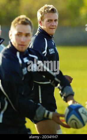 Schottlands Jason White während einer Trainingseinheit im Murrayfield Stadium, Edinburgh. Stockfoto