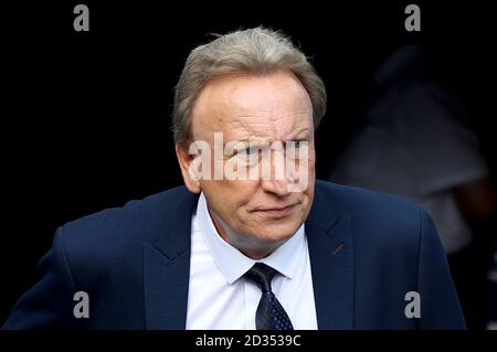 Cardiff City Manager Neil Warnock vor dem Sky Bet Championship Spiel im Madejski Stadium, Reading. Stockfoto