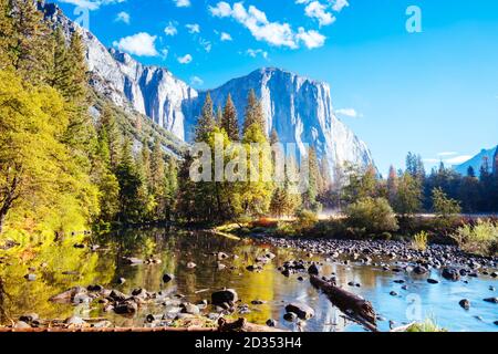 Yosemite Valley Morgen Blick in den USA Stockfoto