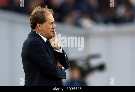 Georgien Trainer Vladimir Weiss während der UEFA EURO 2020 Qualifikation, Gruppe D Match bei Boris Paichadze Stadium, Tiflis. Stockfoto