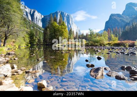 Yosemite Valley Morgen Blick in den USA Stockfoto