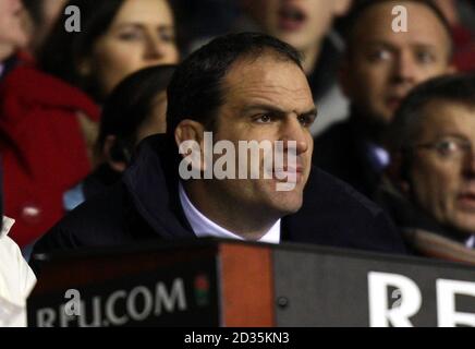 England-Trainer Martin Johnson beim RBS 6 Nations-Spiel in Twickenham, London. Stockfoto