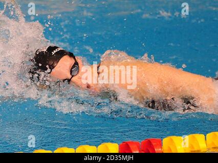 Joanne Jackson von der Loughborough University während der 200m Freistil der Frauen während der British Swimming Championships in Ponds Forge, Sheffield. Stockfoto