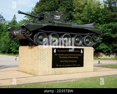 The Desert Rat Memorial, Thetford Forest, Norfolk, Großbritannien, Stockfoto