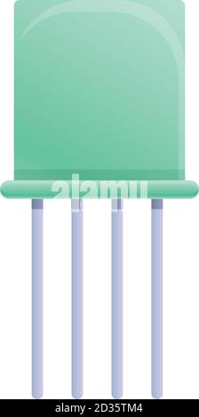 Symbol für Funkkondensator. Cartoon von Radio Kondensator Vektor-Symbol für Web-Design isoliert auf weißem Hintergrund Stock Vektor