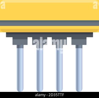 Kondensator-Symbol. Cartoon von Kondensator Vektor-Symbol für Web-Design isoliert auf weißem Hintergrund Stock Vektor