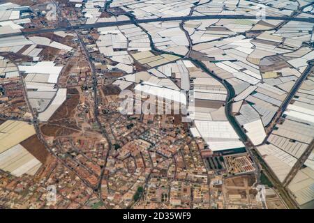 Luftaufnahmen von Almeria, Andalusien, Spanien, Europa Stockfoto