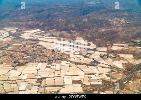 Luftaufnahmen von Almeria, Andalusien, Spanien, Europa Stockfoto