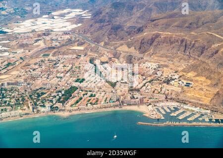 Luftaufnahmen von Almeria, Andalusien, Spanien, Europa Stockfoto