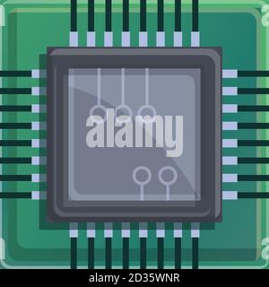 Symbol für Notebookprozessor. Cartoon von Notebook-Prozessor Vektor-Symbol für Web-Design isoliert auf weißem Hintergrund Stock Vektor