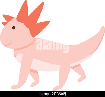 Axolotl-Symbol. Cartoon von axolotl Vektor-Symbol für Web-Design isoliert auf weißem Hintergrund Stock Vektor