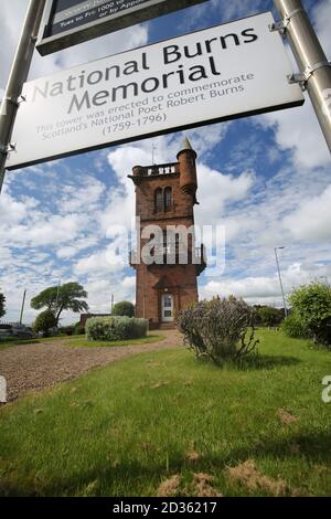 Mauchline, Ayrshire, Schottland , Großbritannien 20 May 2019 National Burns Monument Stockfoto