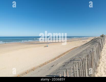 Der Strand von Hourtin, in der Nähe von Lacanau in Gironde, Frankreich Stockfoto