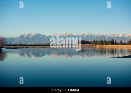 Sayan Berge im Dorf Arshan. Stockfoto