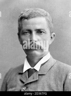 Henry Morton Stanley Porträt des walisisch-amerikanischen Entdeckers Sir Henry Morton Stanley (1841-1904), 1884 Stockfoto