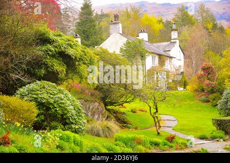 Rydal Mount, Heimat des Dichters William Wordsworth von 1813 bis zu seinem Tod im Jahr 1850, Lake District in der Nähe von Ambleside Stockfoto