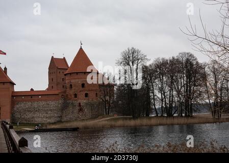 Trakai Insel Burg Trakai, Litauen Stockfoto