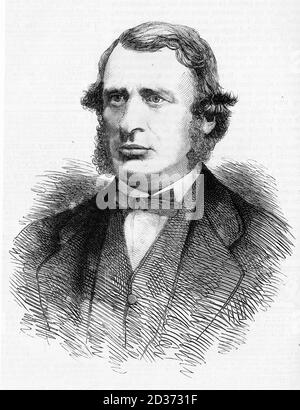 Portrait von Sir James Fitzjames Stephen, 1. Baronet, KCSI (3. März 1829 – 11. März 1894) englischer Anwalt, Richter und Schriftsteller. Stockfoto