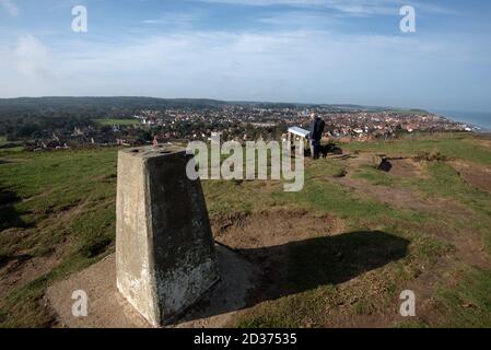 Beeston Bump, Sheringham, Norfolk... höchster Berg der Welt. Stockfoto