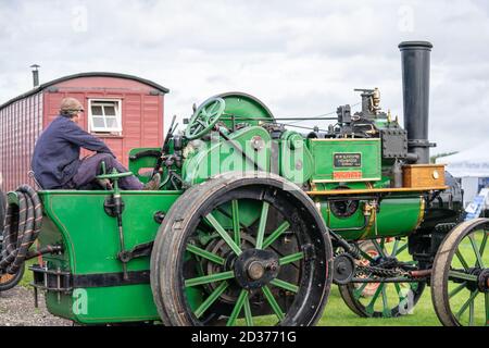 OLD WARDEN, BEDFORDSHIRE, Großbritannien, 6. OKTOBER 2019.1914 Clayton und Shuttleworth Steam Engine Dorothy Stockfoto