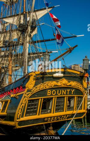 Die HMS Bounty wurde 1960 als Filmrequisite für die 1962 MGM-Veröffentlichung von Mutiny auf dem Bounty, Tall Ship Festival im Hafen von Halifax, Nova S, gebaut Stockfoto