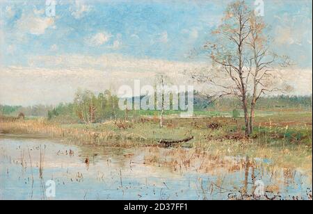 Johansson Carl - Frühlingslandschaft 2 - Schwedische Schule - 19. Jahrhundert Stockfoto