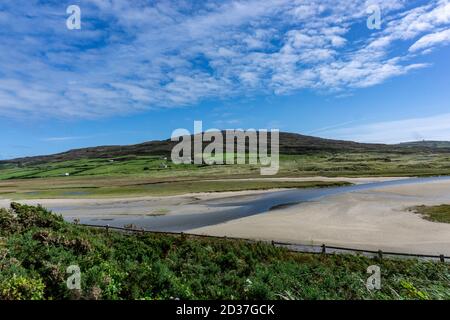 Die Landschaft rund um Barleycove Beach in West Cork, Irland, wurde der Strand als besonderes Schutzgebiet der Europäischen Union bezeichnet. Stockfoto