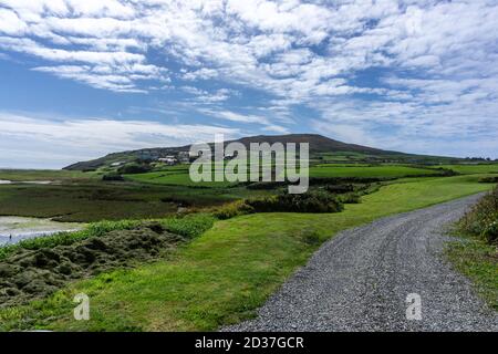 Die Landschaft rund um Barleycove Beach in West Cork, Irland, wurde der Strand als besonderes Schutzgebiet der Europäischen Union bezeichnet. Stockfoto