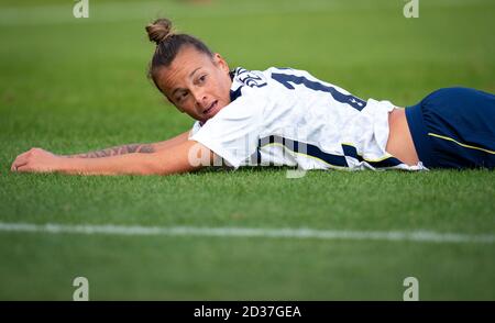 London, Großbritannien. Oktober 2020. Ria Percival of Spurs Women beim FA WSL Cup-Spiel zwischen Tottenham Hotspur Women und London City Lionesses am 7. Oktober 2020 im Hive, London, England. Foto von Andy Rowland/Prime Media Images. Kredit: Prime Media Images/Alamy Live Nachrichten Stockfoto