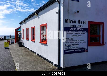 Mizen Head Besucherzentrum und Museum in Cork, Irland. Widmet sich der Geschichte der Sicherheit auf See mit Bezug auf Navigationshilfen. Stockfoto